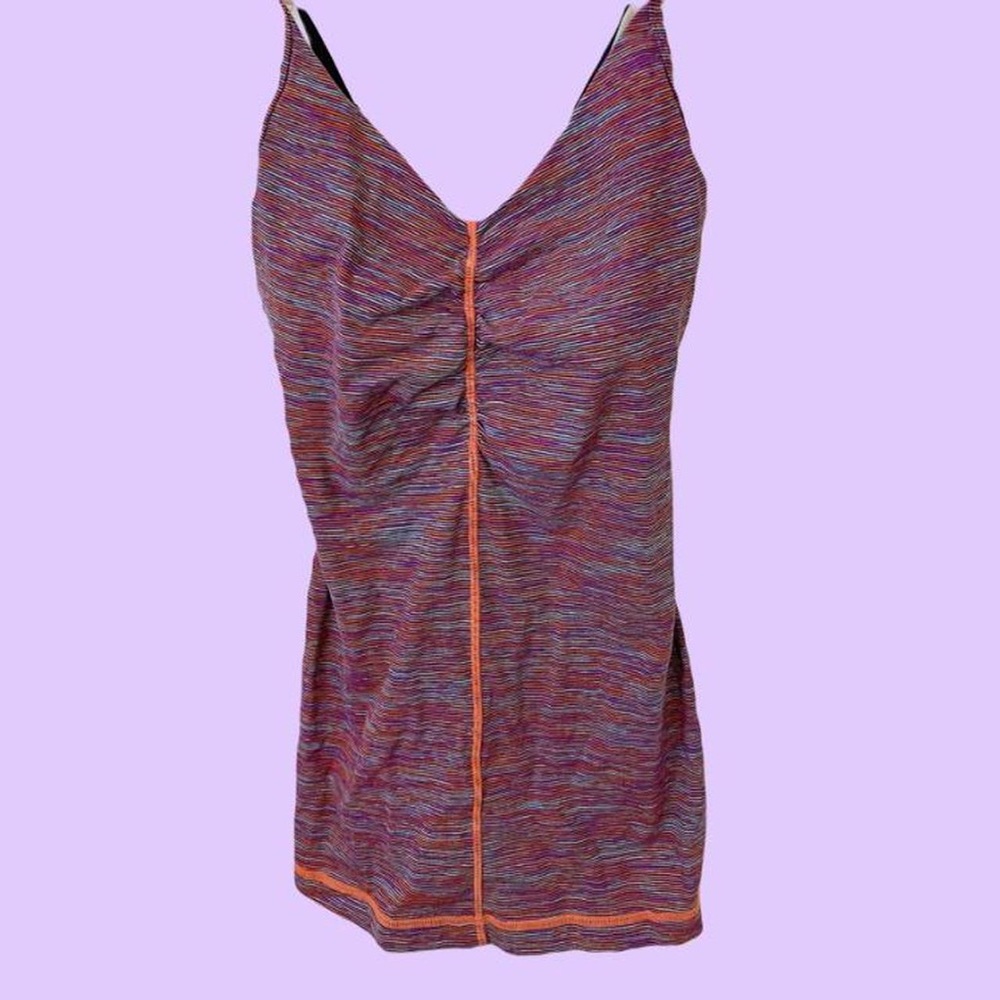 Purple Lulu Lemon Synched Multicolor Tank Top